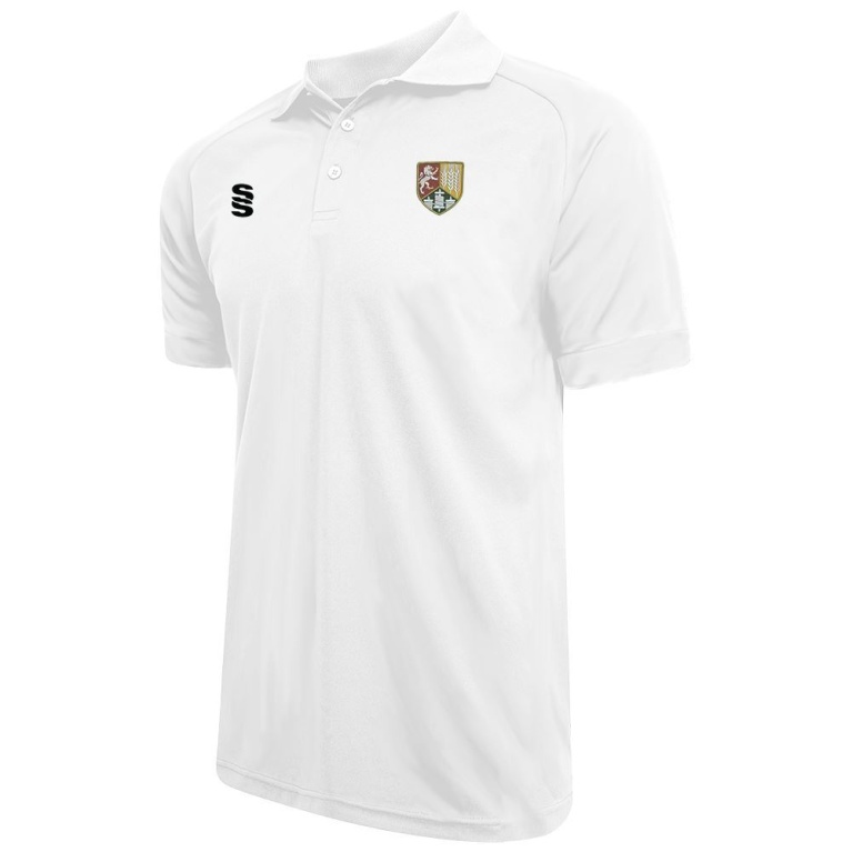 Women's Dual Solid Colour Polo : White